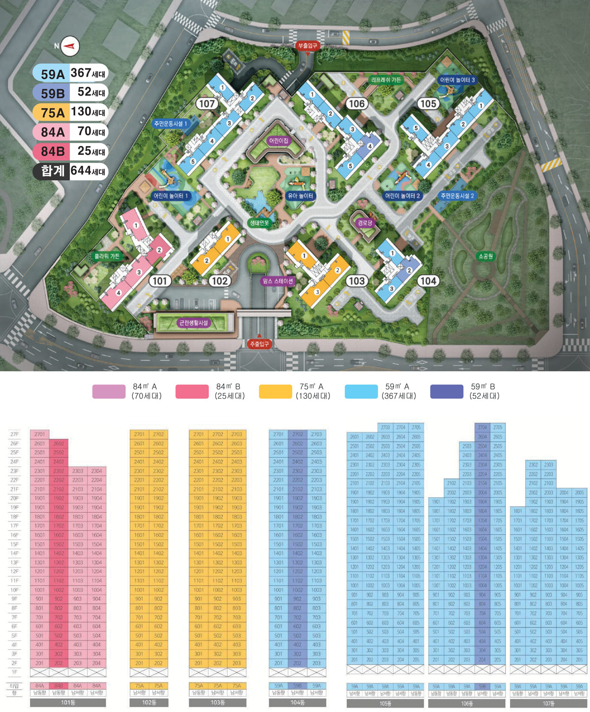 단지배치도